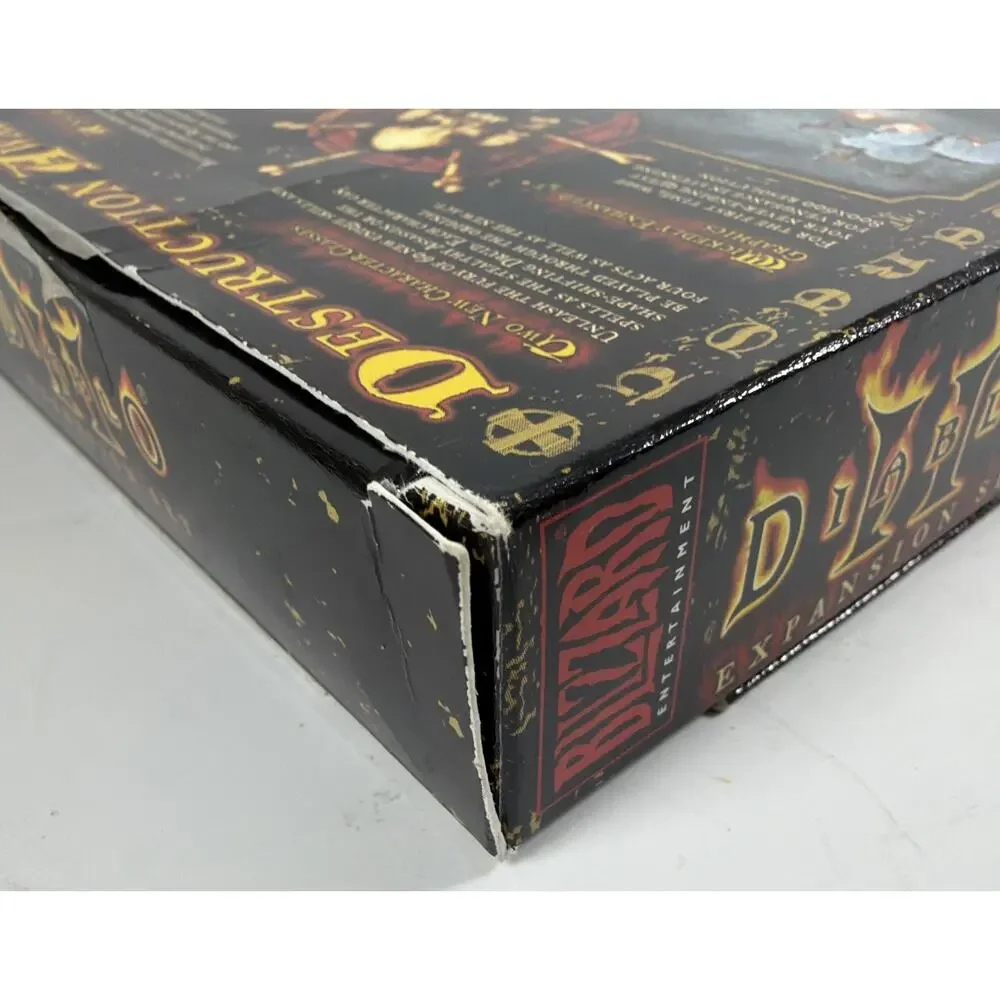 Diablo II Lord of Destruction Expansion Set Retail Box Blizzard PC Game 2001